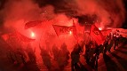 Manifestazione della KNE davanti all'ambasciata israeliana