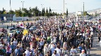 تظاهرة كبيرة أمام وزارة الدفاع ضد مشاركة اليونان في الحرب الإمبريالية